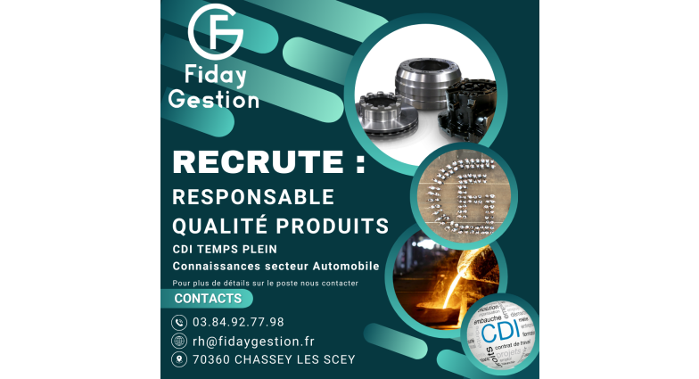 RESPONSABLE QUALITÉ PRODUITS